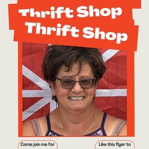 Having fun selling some